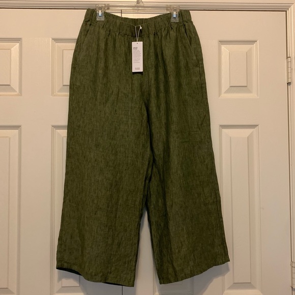 Eileen Fisher Pants - NWT Eileen Fisher wide leg pant Beautiful Linen M